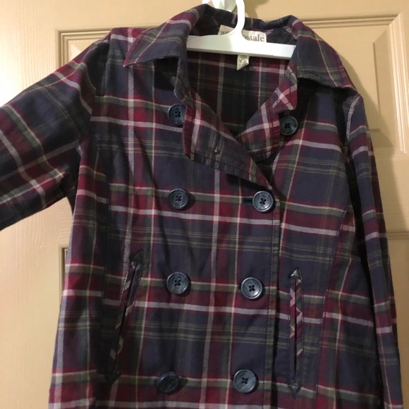 Aeropostale plaid jacket with buttons - Picture 6 of 6